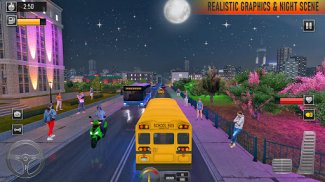 بازی رانندگی اتوبوس مدرسه شهری screenshot 4