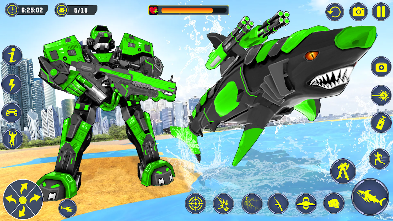 Shark Robot Car Transform Game - Download do APK para Android