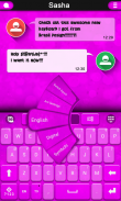 Lavender keyboard theme screenshot 2