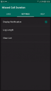 Missed Call Duration screenshot 0