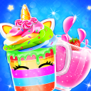 Unicorn Sữa đánh Maker: Frozen Uống Games Icon
