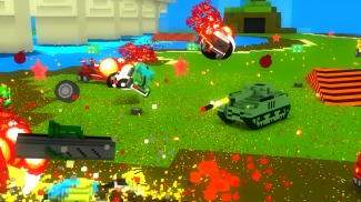 لعبة Blocky Car Crash Royale screenshot 1