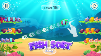 Fish Sort Color Puzzle Game screenshot 2