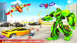 polícia Converte Robot Car Crime City Cop Games screenshot 3