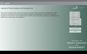 Journal of Policy Analysis and Management screenshot 7