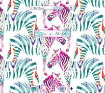 CoolWallpaper Colorful Zebras screenshot 0