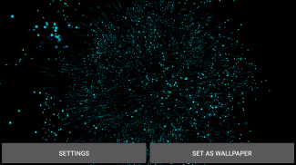 Blue Particles Live Wallpaper screenshot 1