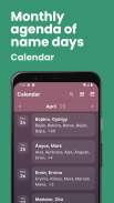 Name day calendar screenshot 3
