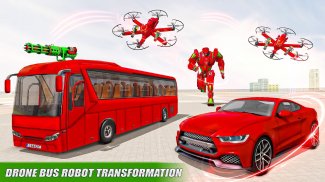 Bus Robot Car Drone Robot Game screenshot 6