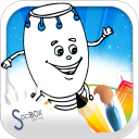 character coloring book Icon