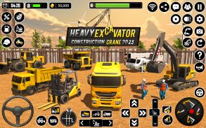 Heavy Construction Crane Driver: Excavator Games screenshot 3