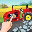 Farm Washing Tractor workshop Icon