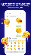 Adult Emoji Sticker Keyboard for Lovers screenshot 2