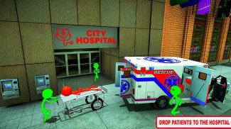 Stickman Rescue Patient: Ambulance game 2020 screenshot 6