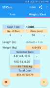 Steel Bars Calculator screenshot 3