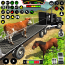 Farm Animal Truck Driver Game Icon