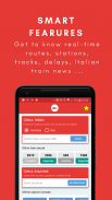 Trains Timetable - delays - routes - alarm clocks screenshot 2