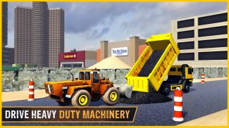 Heavy Duty Road Construction Machine:Excavator sim screenshot 3