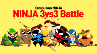Jumping Ninja Battle - Aksi Pertempuran Dua Pemain screenshot 2