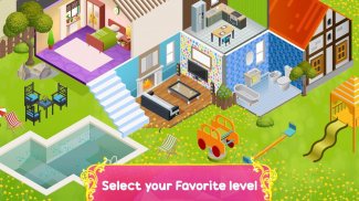 Doll House Design: Girl Home Game, Color by Number screenshot 7