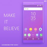 Theme XPERIA ON| Be Purple screenshot 4