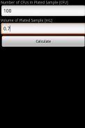 CFU Calculator screenshot 1