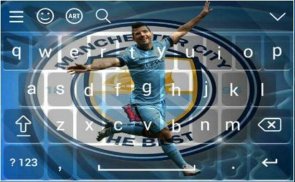 Sergio Aguero Theme Keyboard screenshot 1