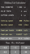 Milling Cut Calculator screenshot 7