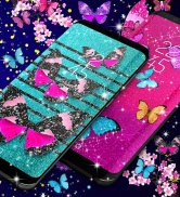 Glitter butterfly wallpapers screenshot 5