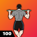 100个引体向上 - 上身锻炼，男子健身 Icon