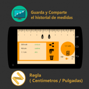 Regla Medición - Centímetros y Pulgadas screenshot 2