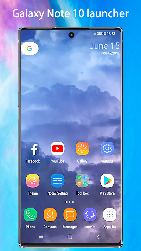 galaxy note 10 launcher