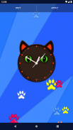 Cute Kitty Clock Wallpaper screenshot 4