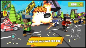 Blocky Dude Gangster Auto City screenshot 1