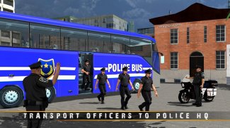 الشرطة الحافلة القيادة لعبة 3D screenshot 1