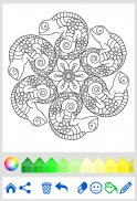 Livre coloriage animal Mandala screenshot 1