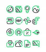 Lineblack - Green icon Pack screenshot 4