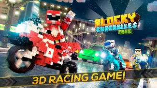Blocky Superbikes Race Game screenshot 1