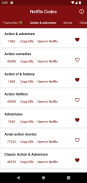 Secret Codes Nflix Categories screenshot 2