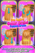 Colorful Braids Hairstyle Game screenshot 3