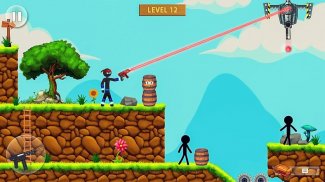 Stickman Shooting: Free offline 2D shooting games screenshot 0