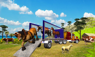 مزرعة الحيوانات النقل شاحنة ألعاب القيادة screenshot 6
