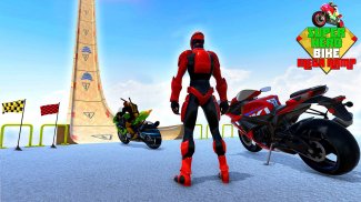 Superhero Bike Game Stunt Race screenshot 4