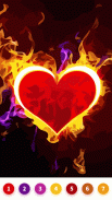 Valentine Paint by Number Game screenshot 2