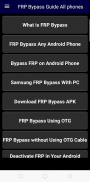 FRP Bypass Guide All phones screenshot 3