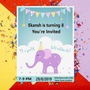 Birthday Invitation Card Maker screenshot 1