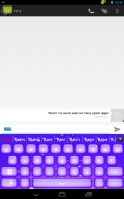 Фиолетовый Клавиатура screenshot 11