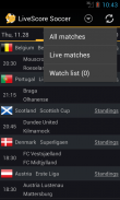 LiveScore Football screenshot 3