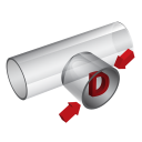 Pipe Diameter Calculator Icon