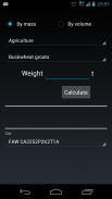 Calculator bulk materials screenshot 0